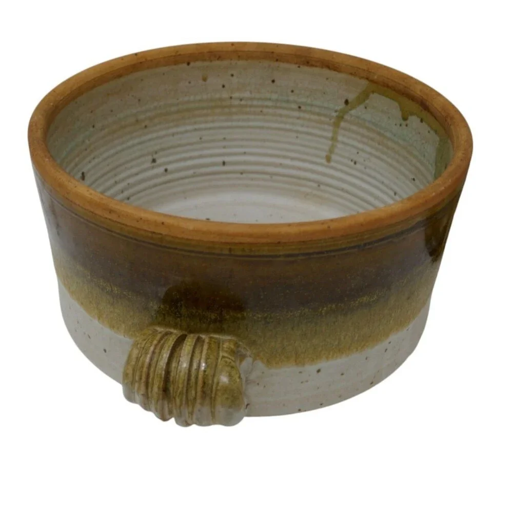 Paul Gaskins Art Pottery Stoneware Casserole Covered Pot with Lid